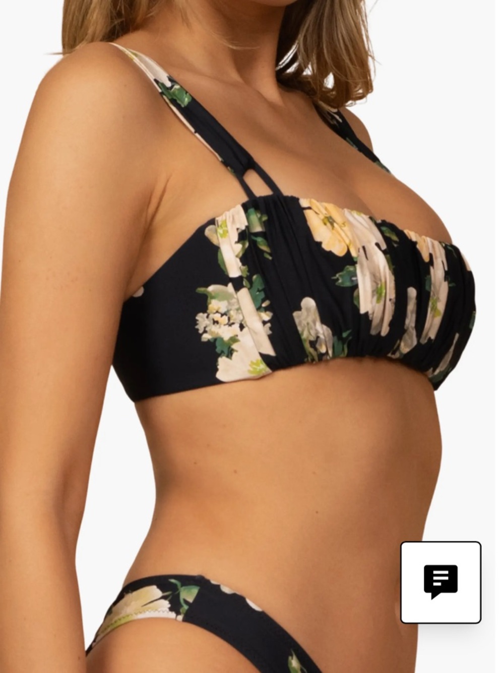 Victoria Shirred Bikini Top - Picture 3 of 7